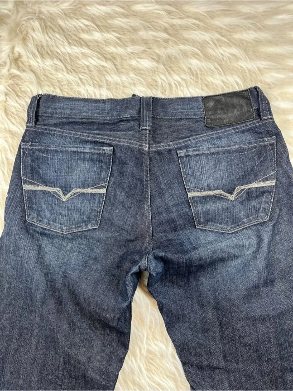 Guess Desmond Jeans Men's 34x32 Mid Rise Relaxed Fit Dark Wash